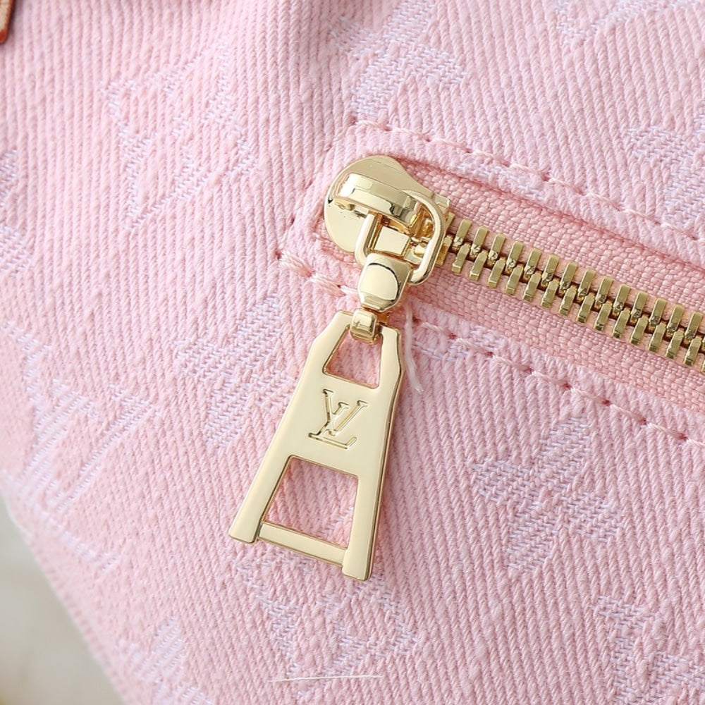 LOUIS VUITTON BUMBAG HIGH RISE WASHED PINK 38CM