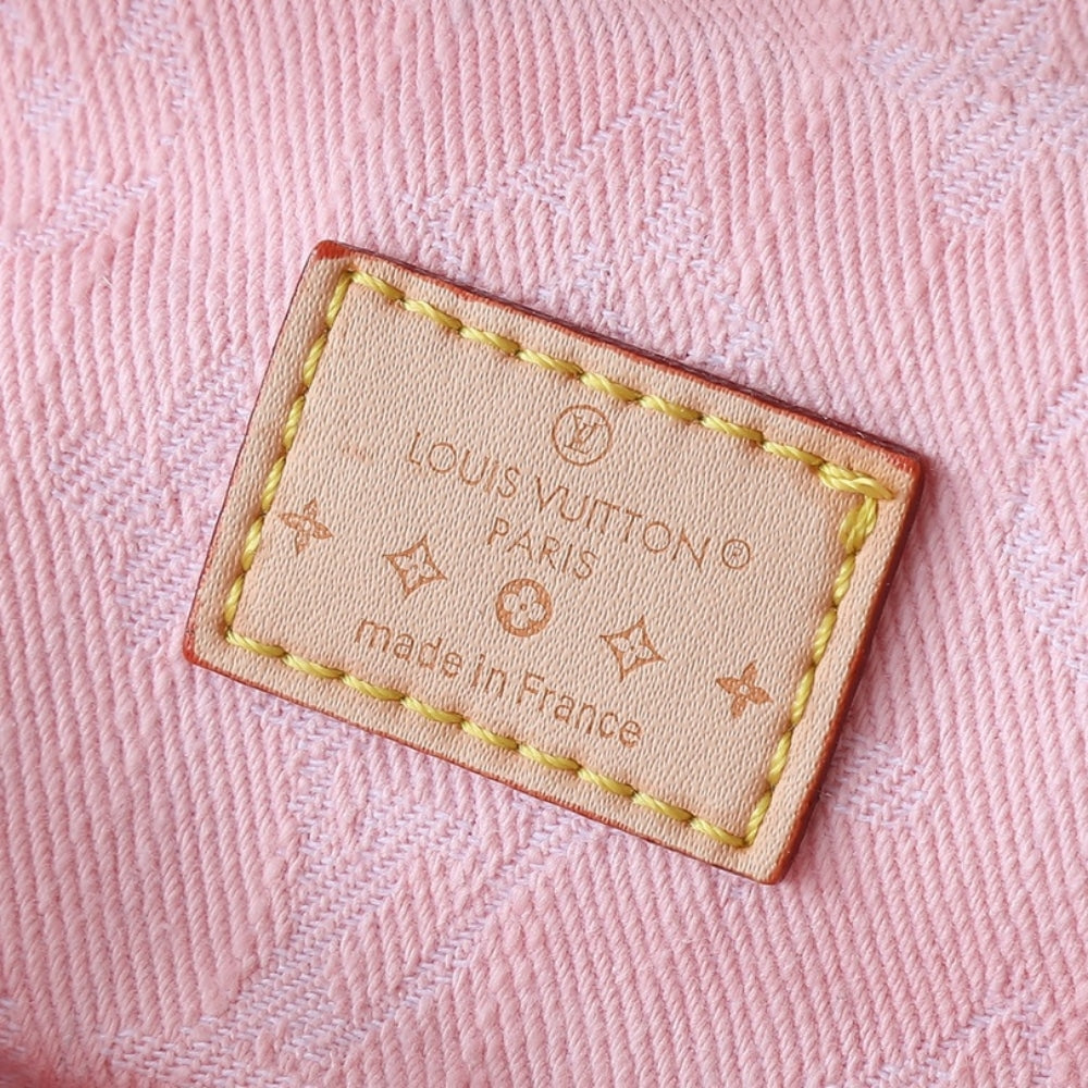 LOUIS VUITTON BUMBAG HIGH RISE WASHED PINK 38CM