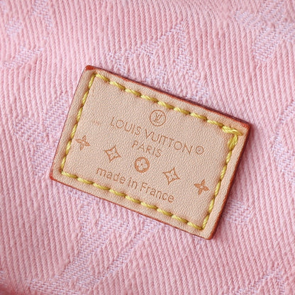LOUIS VUITTON BUMBAG HIGH RISE WASHED PINK 38CM