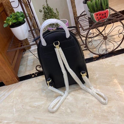 GUCCI SOHO CHAIN LEATHER BACKPACK BLACK 31CM