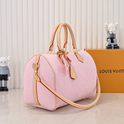 LOUIS VUITTON SPEEDY SOFT 30 WASHED PINK 30CM