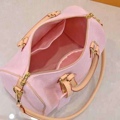 LOUIS VUITTON SPEEDY SOFT 30 WASHED PINK 30CM