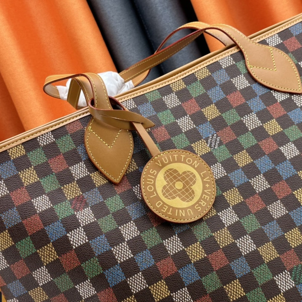 LOUIS VUITTON TRAVEL BAG NEVEREVERFULL MULTICOLOR 42CM N00191