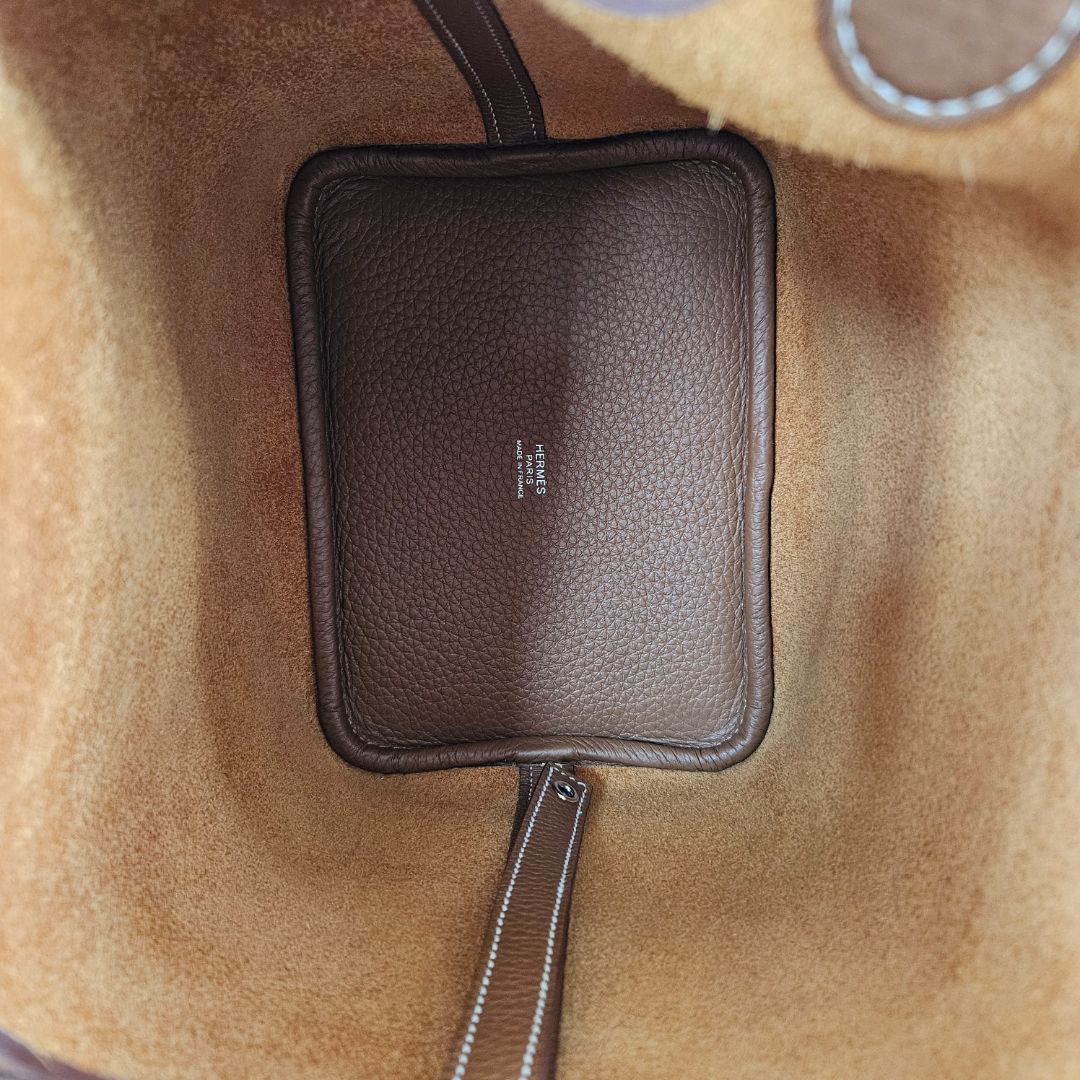 Hermès 18 Picotin Clemence Gold Bag