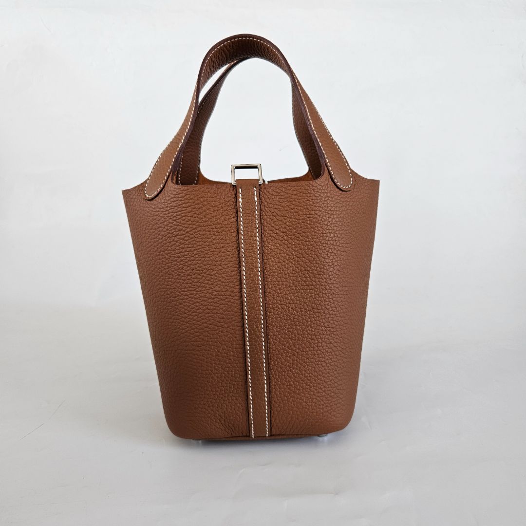 Hermès 18 Picotin Clemence Gold Bag