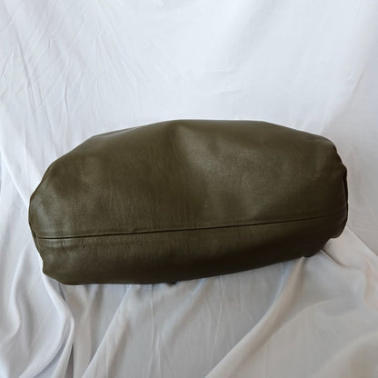 Bottega Veneta Olive Green Leather The Pouch Clutch