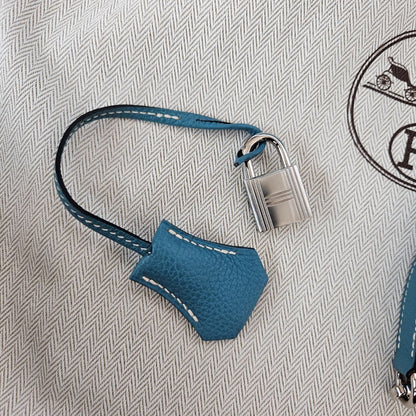 Hermès Kelly 25 bleu jean with PHW
