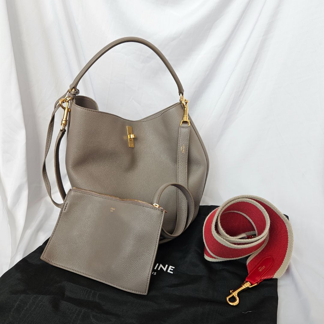 Celine Bucket 16 Grey Bag