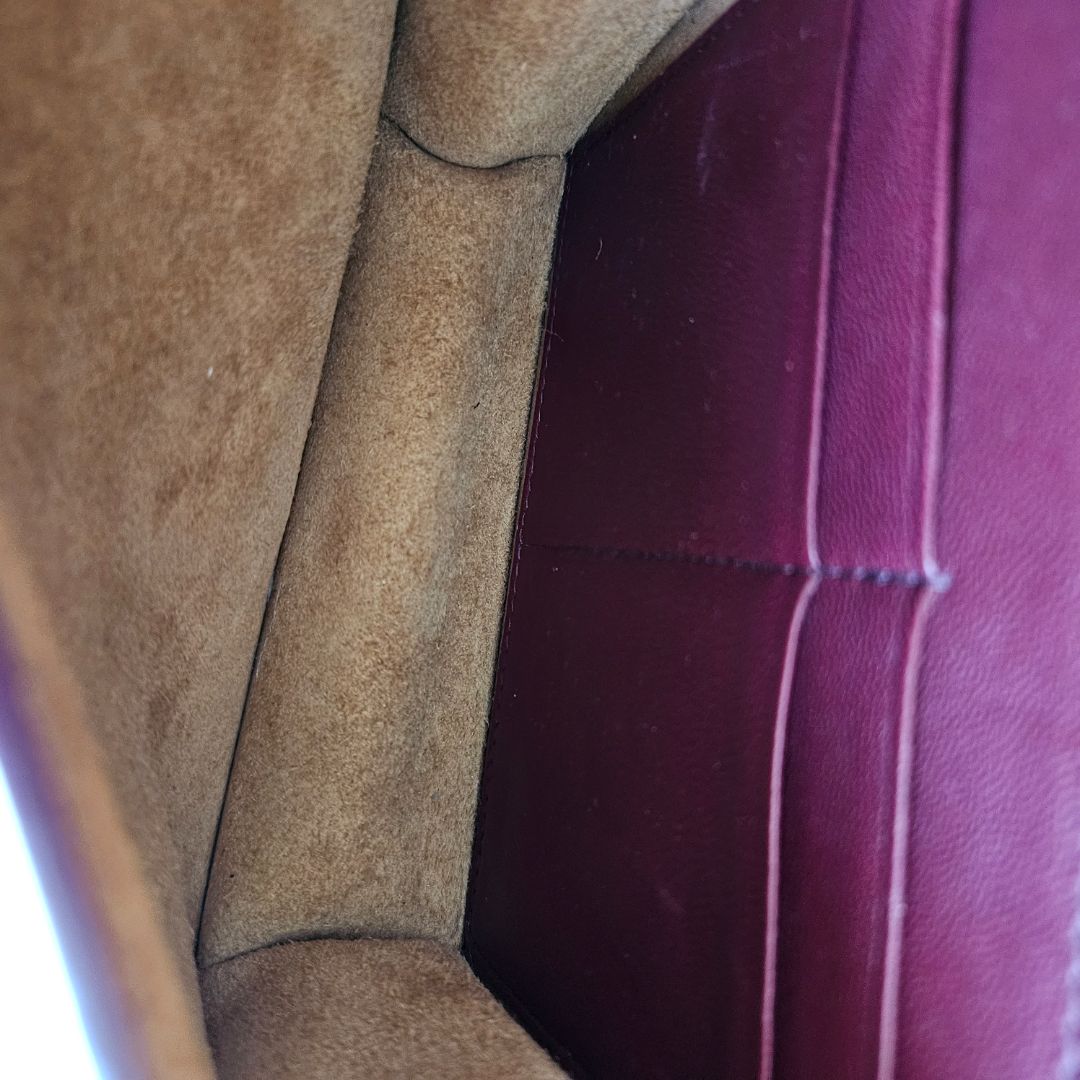 Bottega Veneta Burgundy Leather Mini Cassette Crossbody Bag