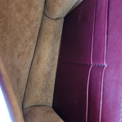 Bottega Veneta Burgundy Leather Mini Cassette Crossbody Bag