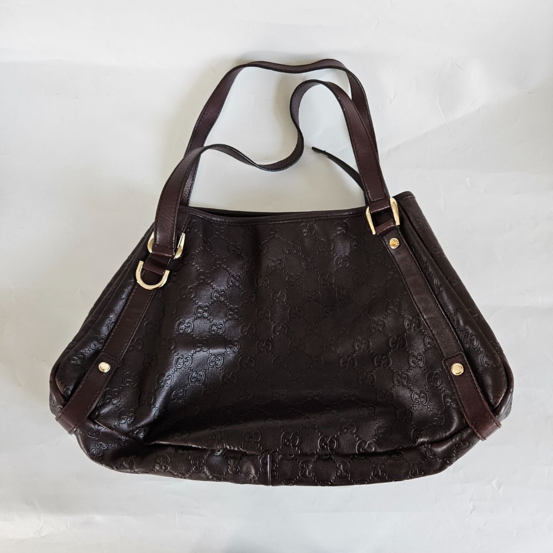 Gucci Brown Guccissima Leather Abbey D-Ring Shoulder Bag