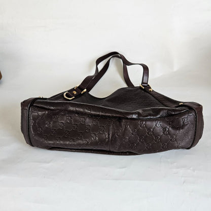 Gucci Brown Guccissima Leather Abbey D-Ring Shoulder Bag