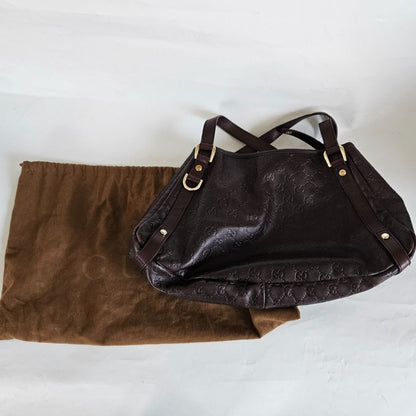 Gucci Brown Guccissima Leather Abbey D-Ring Shoulder Bag