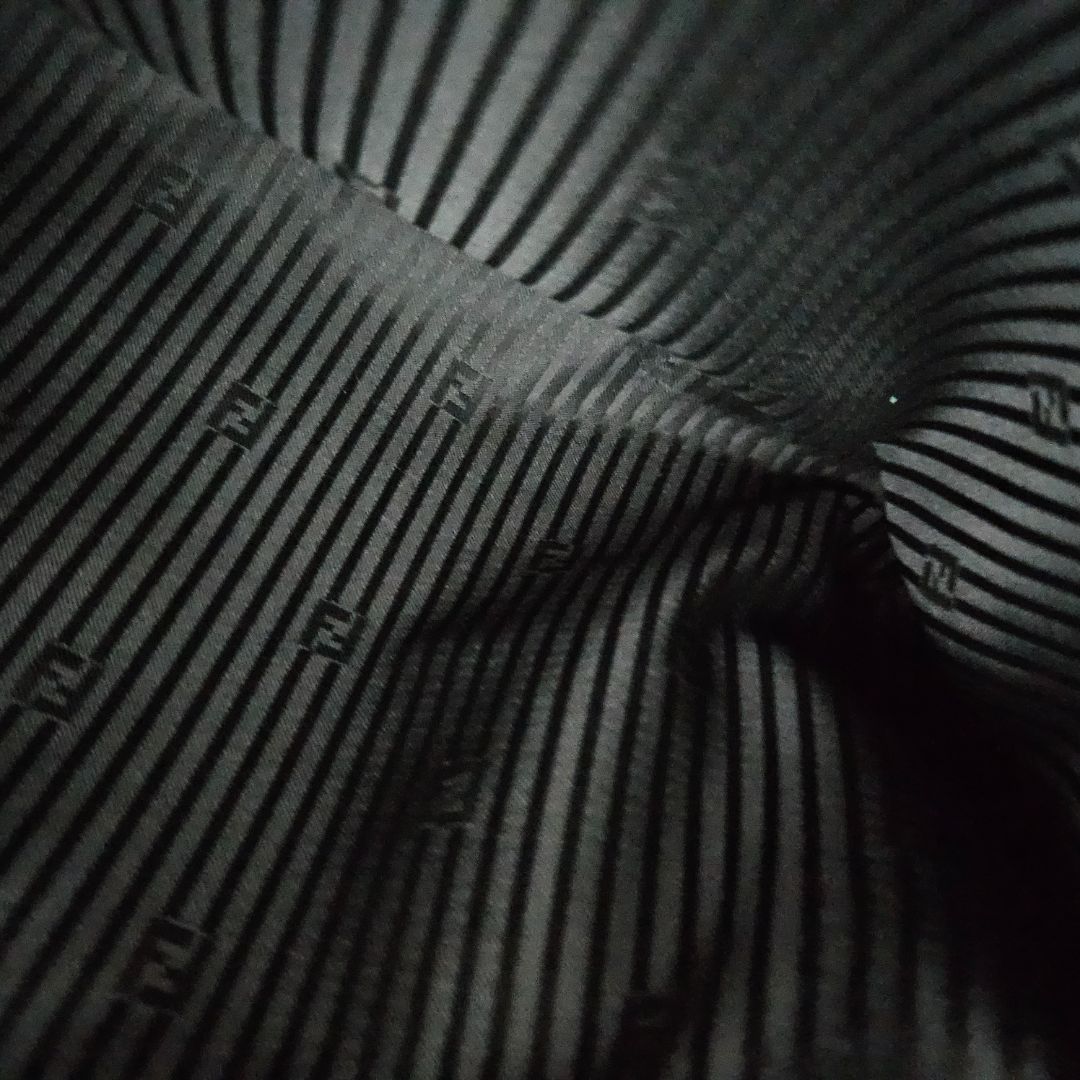 Fendi Black Canvas Animal Print Jacquard New Forever Flap Shoulder Bag