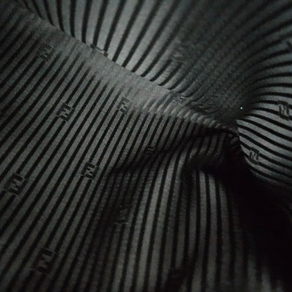 Fendi Black Canvas Animal Print Jacquard New Forever Flap Shoulder Bag