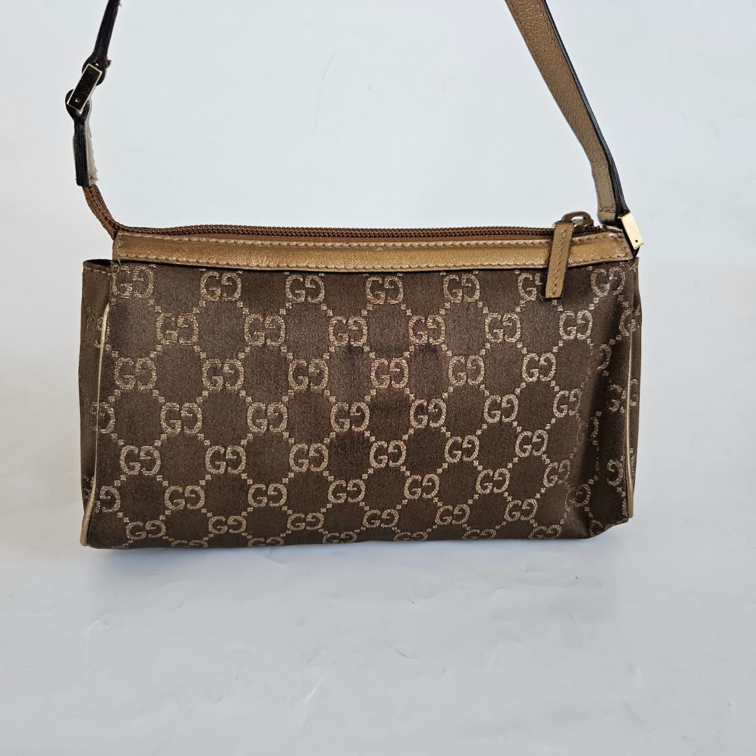 Gucci Bronze Guccissima Pochette Clutch Bag
