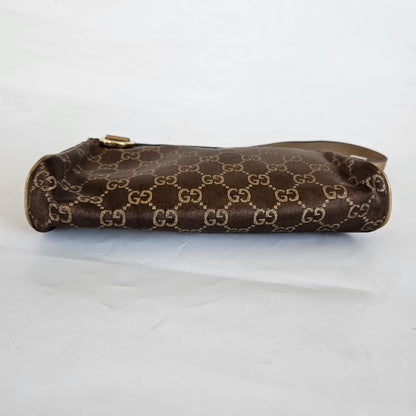 Gucci Bronze Guccissima Pochette Clutch Bag