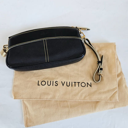 Louis Vuitton Black Suhali Lockit Clutch bag