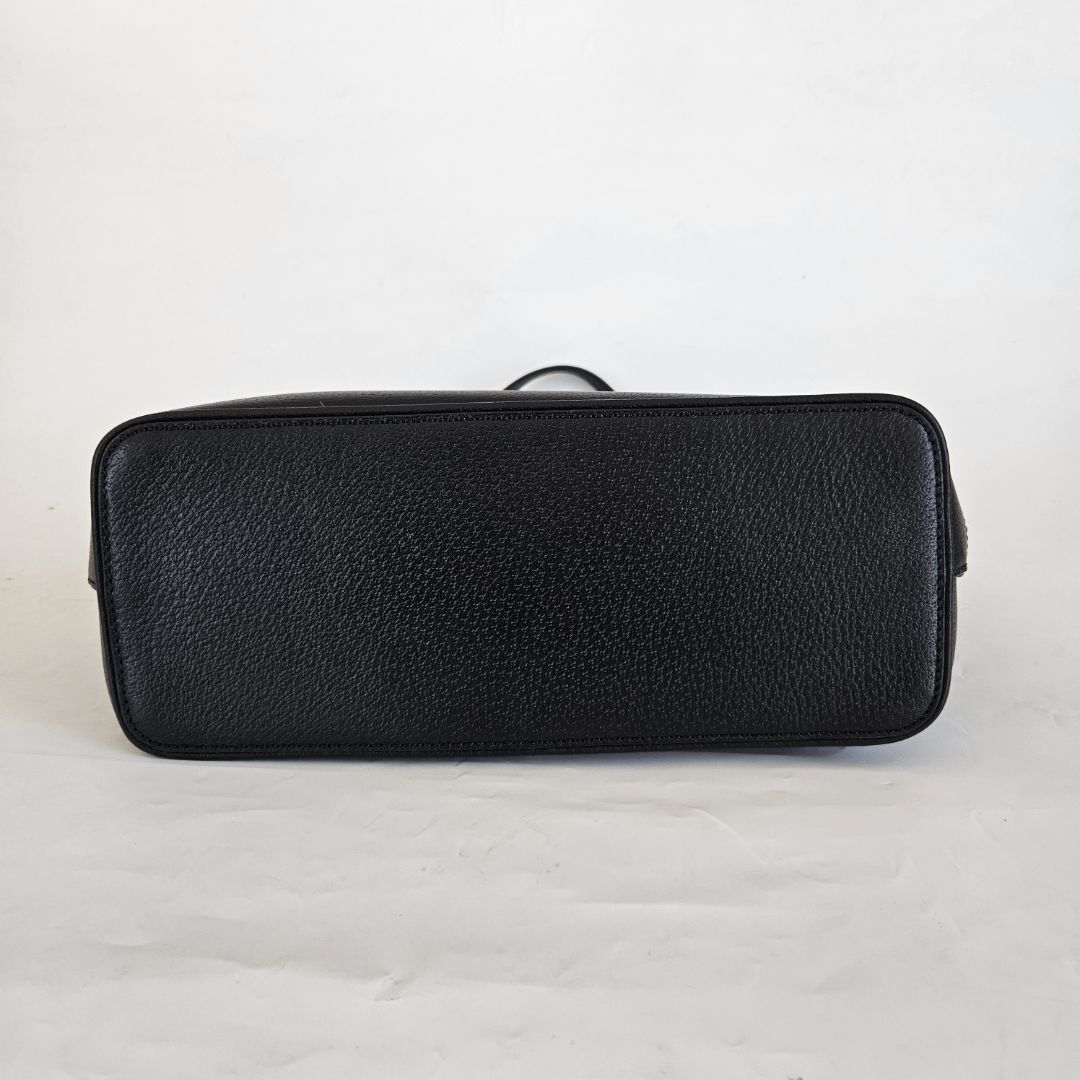 Gucci Black Leather Tote Small Bag