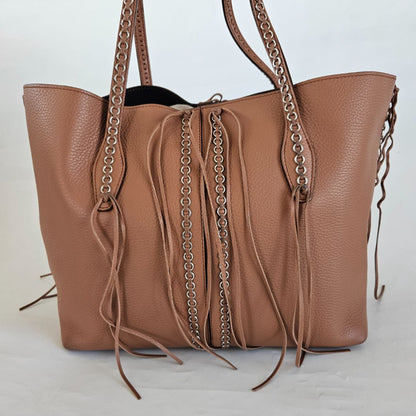 Tod's Tan Leather ANJ Rings Shopper Tote