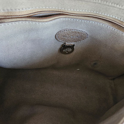 Mulbery brown leather flap bag