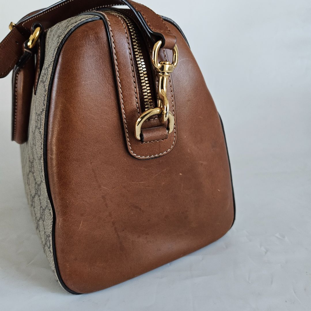 Gucci GG Supreme Monogram Boston Bag