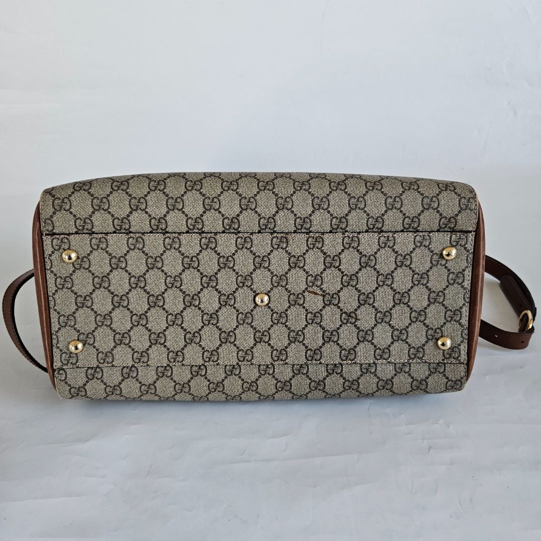 Gucci GG Supreme Monogram Boston Bag