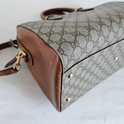 Gucci GG Supreme Monogram Boston Bag