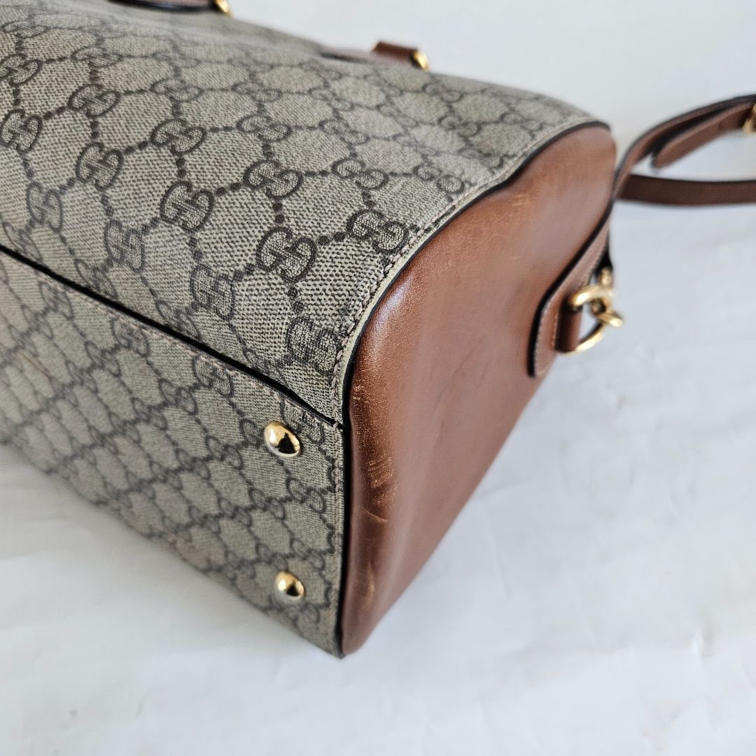 Gucci GG Supreme Monogram Boston Bag