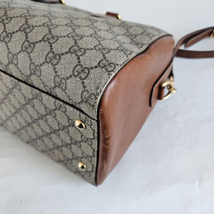 Gucci GG Supreme Monogram Boston Bag