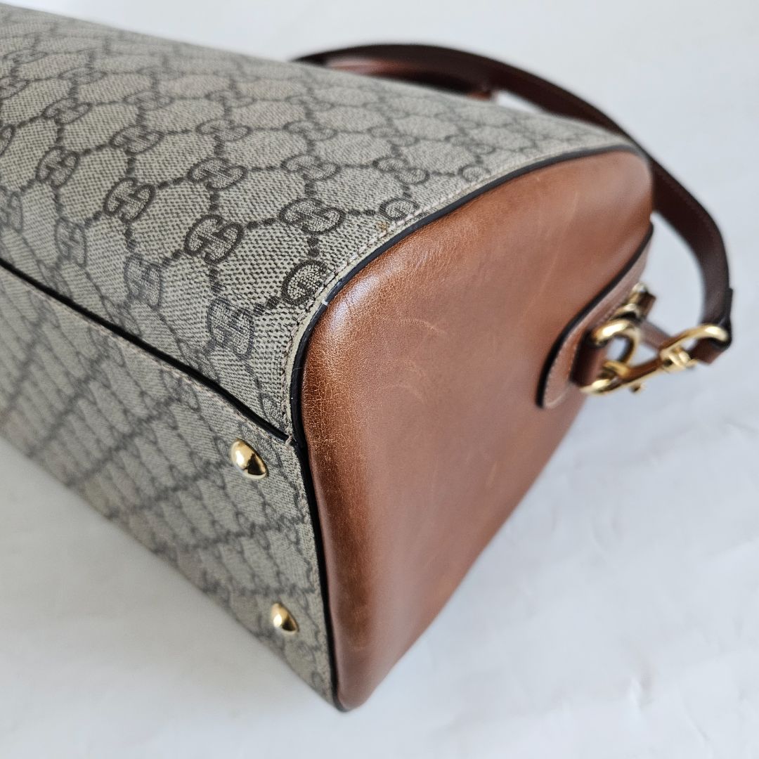 Gucci GG Supreme Monogram Boston Bag