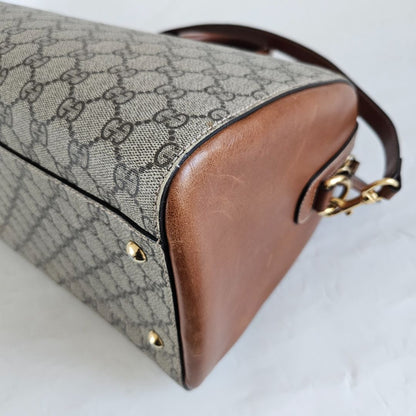 Gucci GG Supreme Monogram Boston Bag