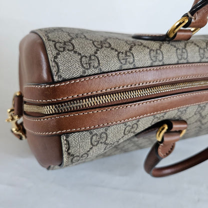 Gucci GG Supreme Monogram Boston Bag