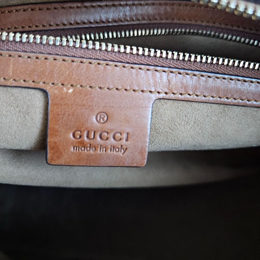 Gucci GG Supreme Monogram Boston Bag