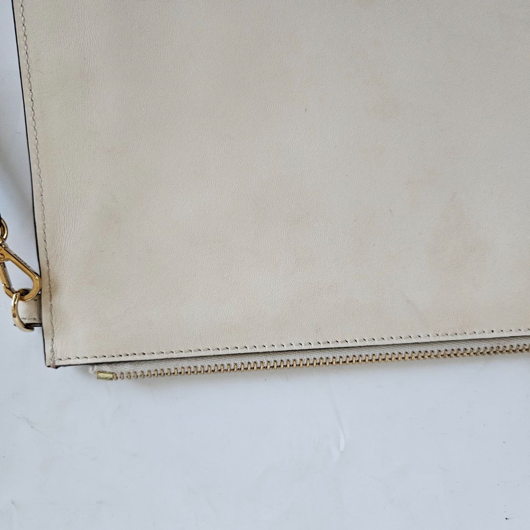 Fendi Roma Beige Clutch