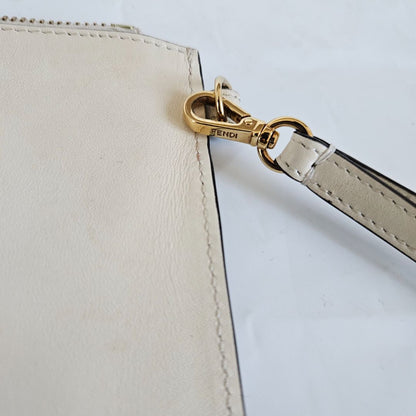 Fendi Roma Beige Clutch