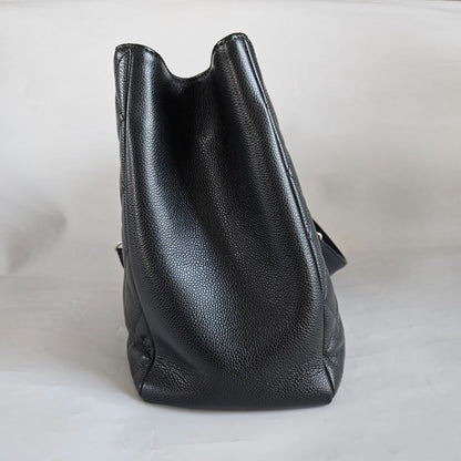 Chanel Black Quilted Caviar Grand Shopping Tote (GST) XL