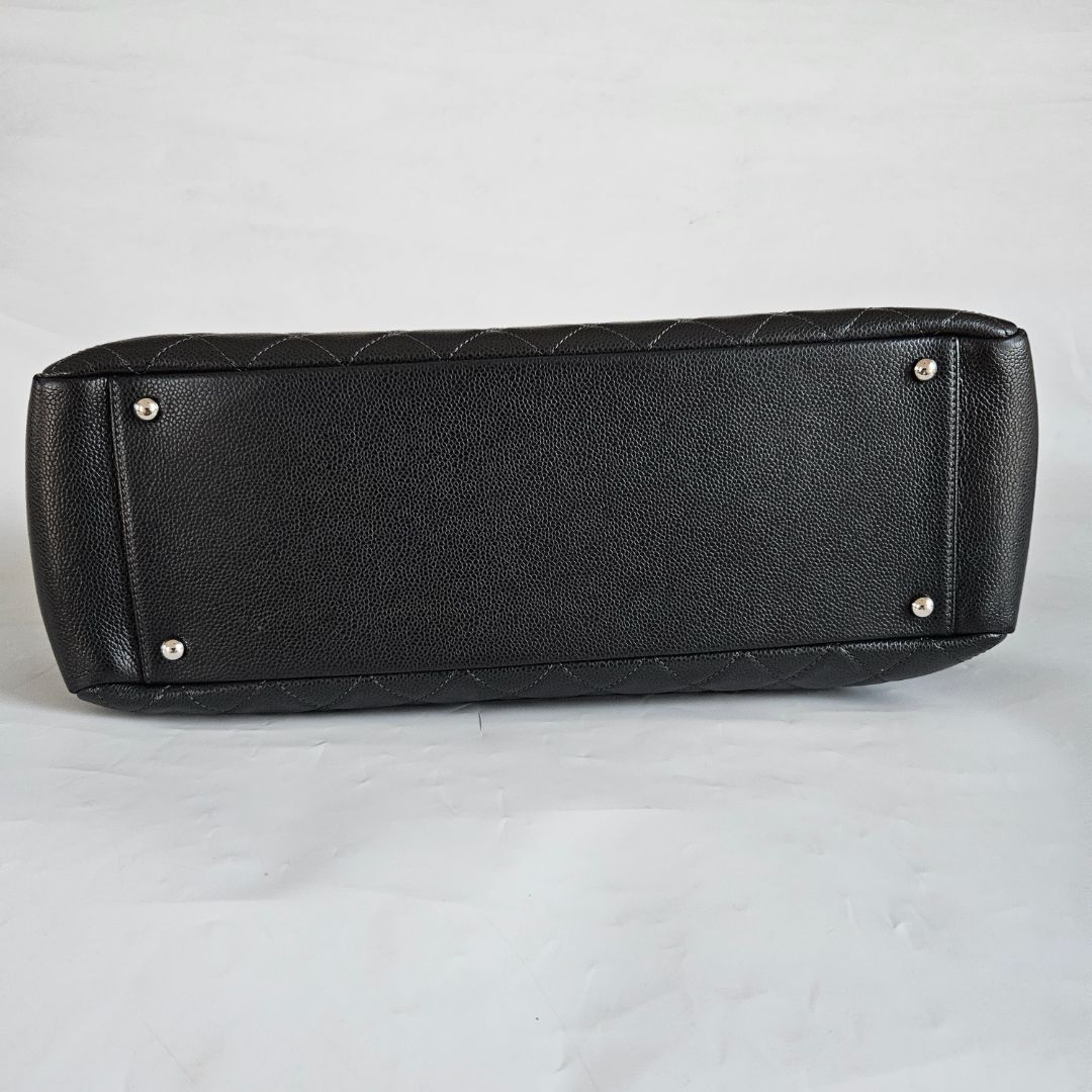 Chanel Black Quilted Caviar Grand Shopping Tote (GST) XL