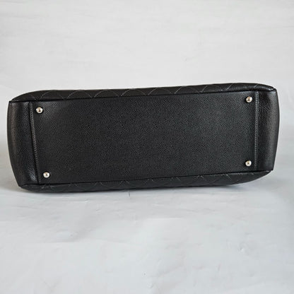 Chanel Black Quilted Caviar Grand Shopping Tote (GST) XL