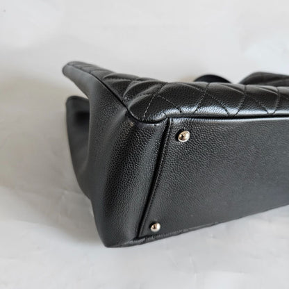 Chanel Black Quilted Caviar Grand Shopping Tote (GST) XL