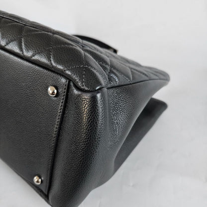 Chanel Black Quilted Caviar Grand Shopping Tote (GST) XL