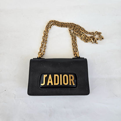 Dior Black Leather J'adior Mini crossbody bag