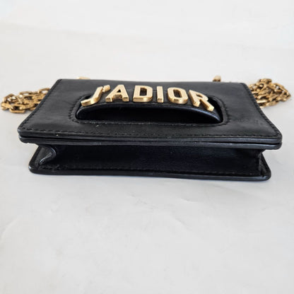 Dior Black Leather J'adior Mini crossbody bag
