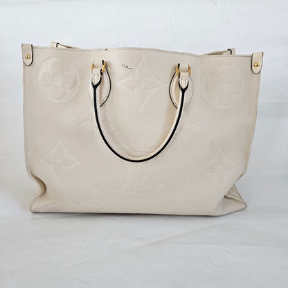Louis Vuitton On-The-Go White GM Tote Bag