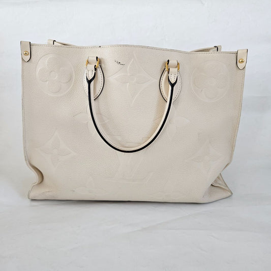 Louis Vuitton On-The-Go White GM Tote Bag