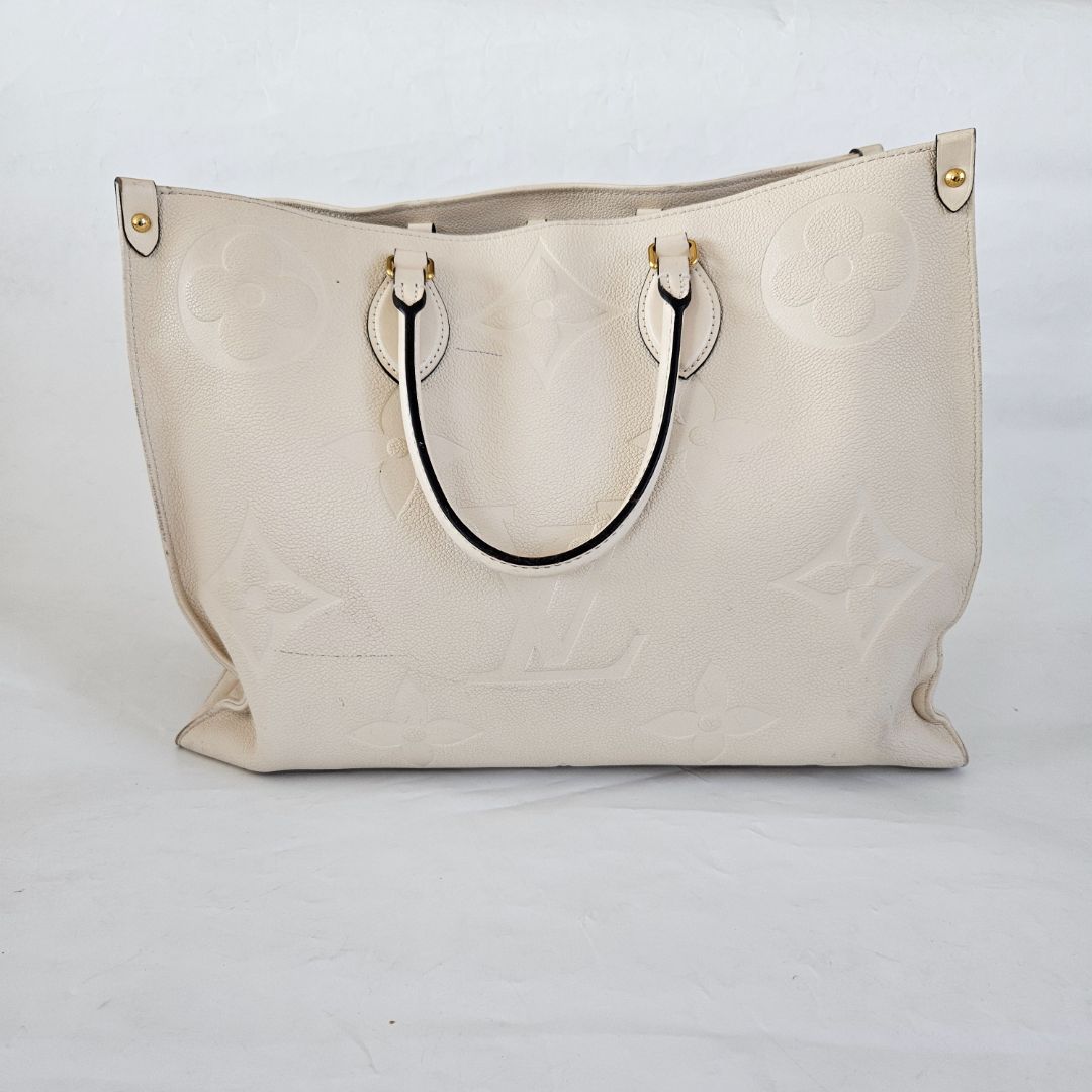 Louis Vuitton On-The-Go White GM Tote Bag