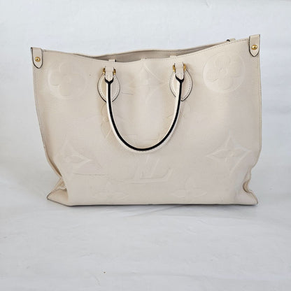 Louis Vuitton On-The-Go White GM Tote Bag