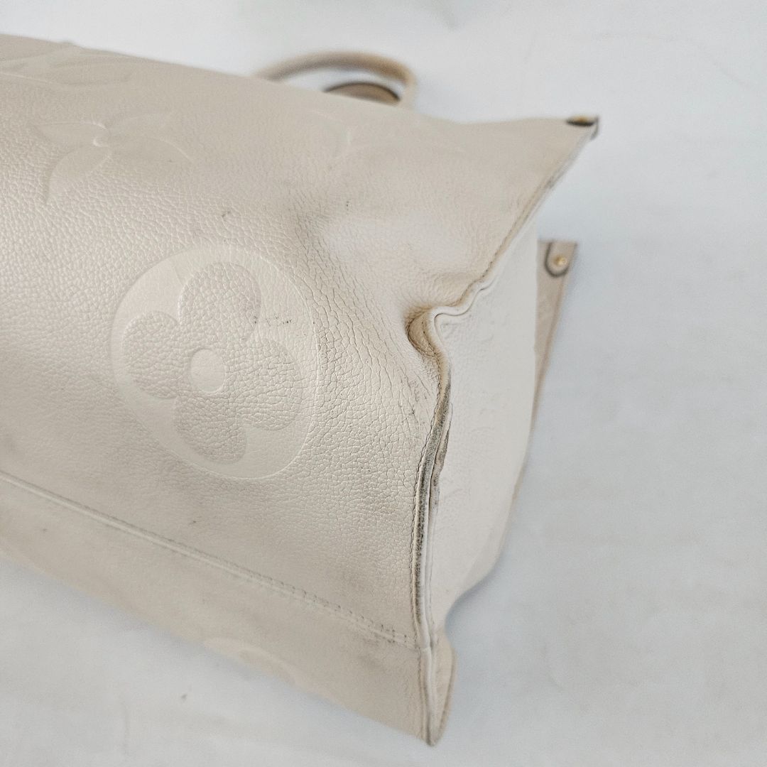 Louis Vuitton On-The-Go White GM Tote Bag