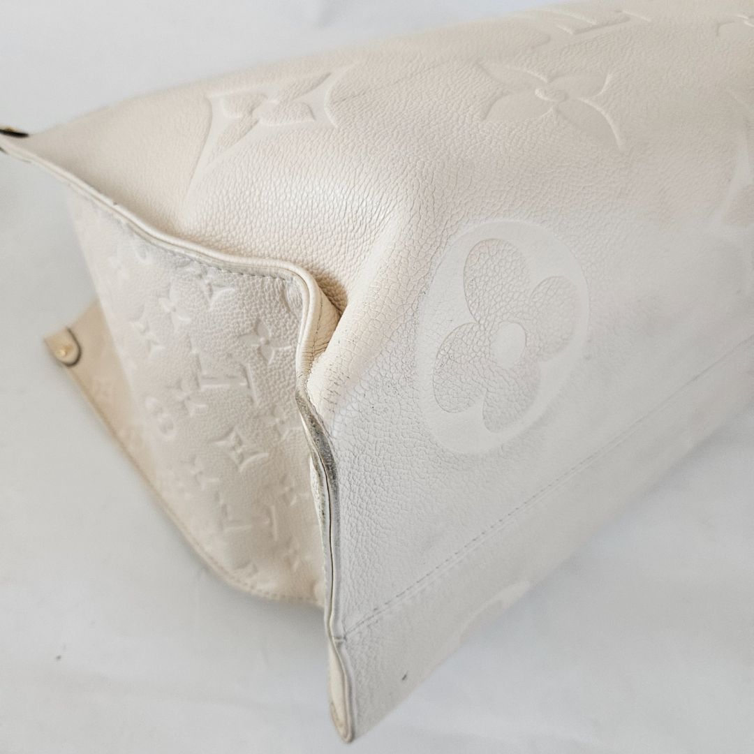 Louis Vuitton On-The-Go White GM Tote Bag