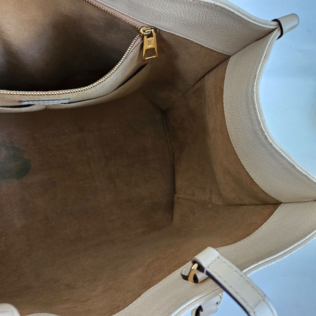 Louis Vuitton On-The-Go White GM Tote Bag